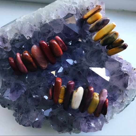 ➕Jasper Moakite Stone Barrette - Picture 1 of 1